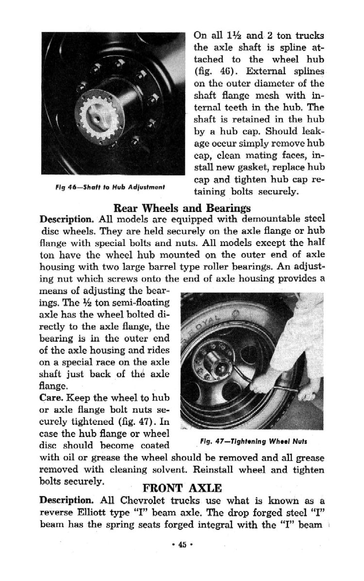1951 Chevrolet Trucks Operators Manual Page 23